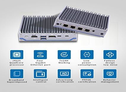4 Mini JC Firewall del processador Quad Core Lan J4125
